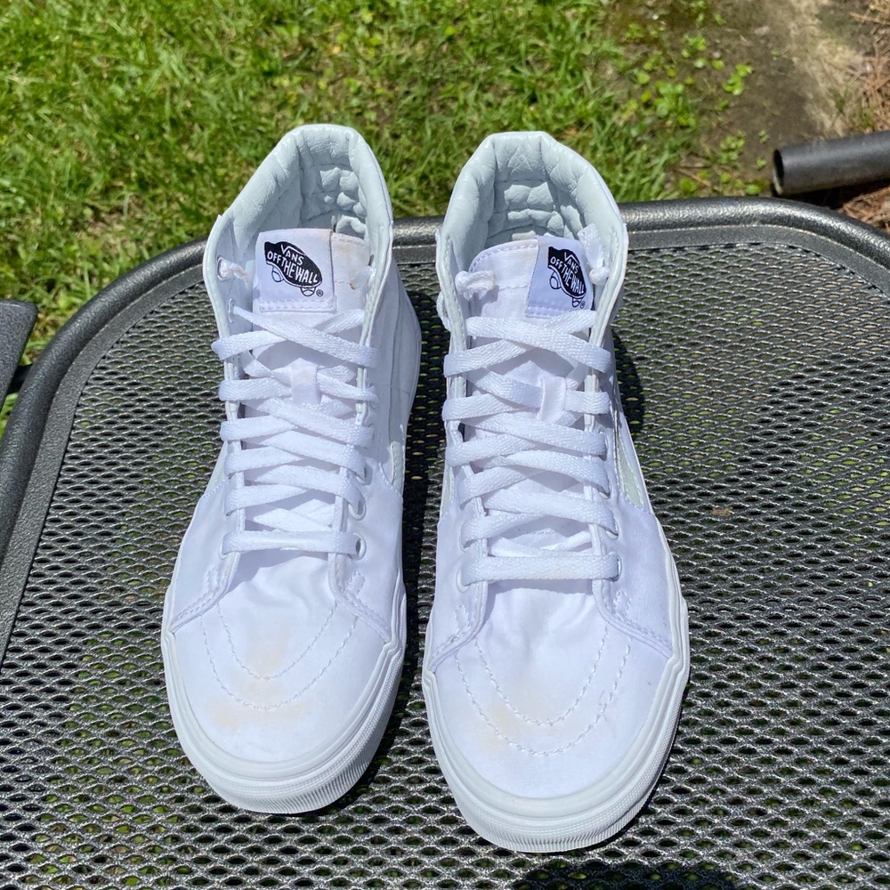 White high top vans